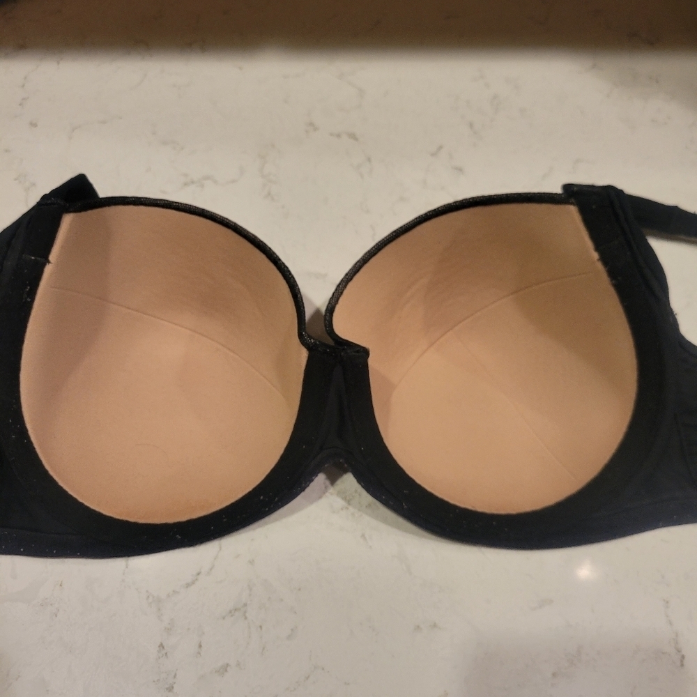 Soma Stunning Support Full Coverage Bra 32DD Black and Nude Lace - Picture 6 of 8